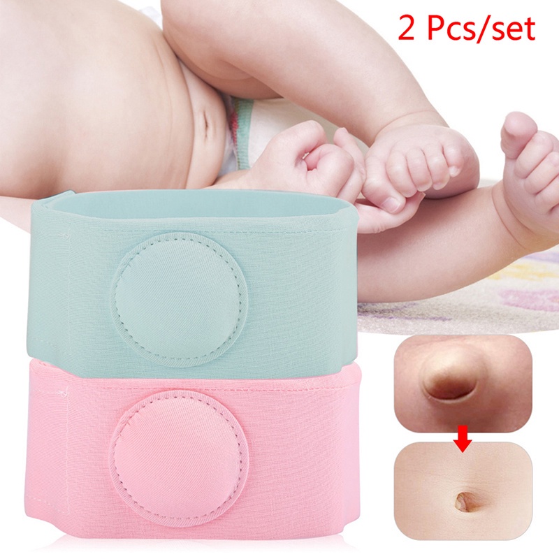 Set 2 đai bảo vệ rốn cho bé bằng chất liệu cotton co giãn thoáng khí