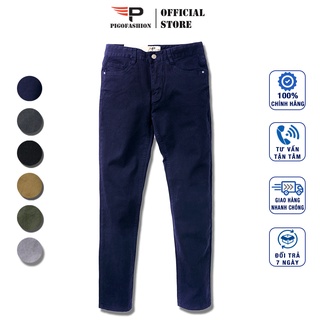 Quần kaki nam dài co giãn nhẹ kiểu dáng giả jean QKKJ01 PigoFashion chọn lựa màu