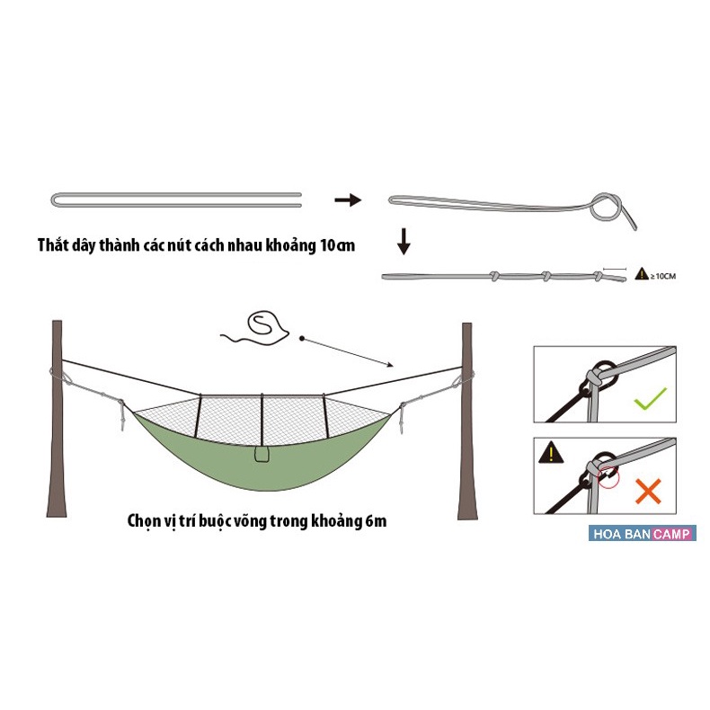 Võng Dã Ngoại Kèm Màn Chống Côn Trùng | 210T
