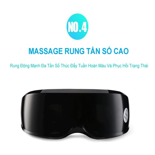 Kính máy massage mắt có thể sạc lại HyJ 018 thiết bị mát xa chăm sóc làm đẹp mắt