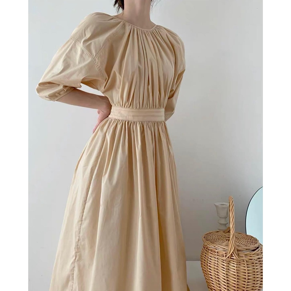 VÁY RUMI DRESS HỞ LƯNG BE