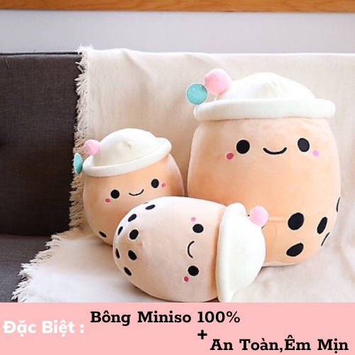 Gấu bông trà sữa êm mịn dễ thương nhồi bông cao cấp ZinZon