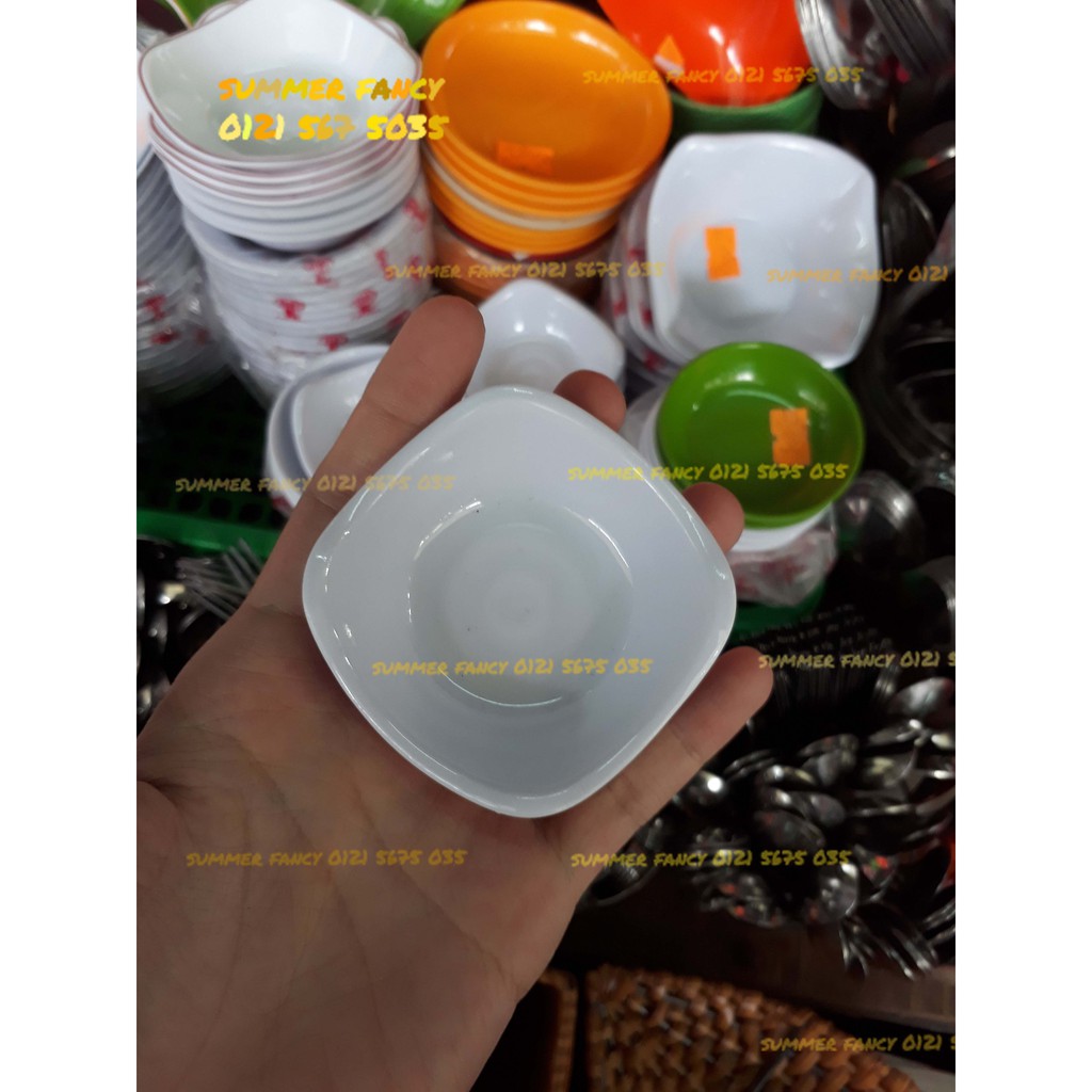 Dĩa tương nhỏ 6.3 x 1.7cm nhựa melamine chén chấm gia vị sốt Chén muối tiêu - Small Ketchup melamine Cup F-CV00