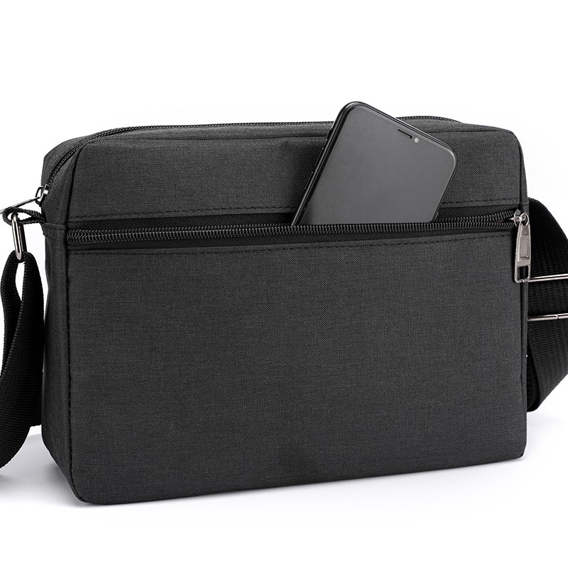 Túi Da Đeo Chéo Nhiều Ngăn Tiện Lợi Cho Nam