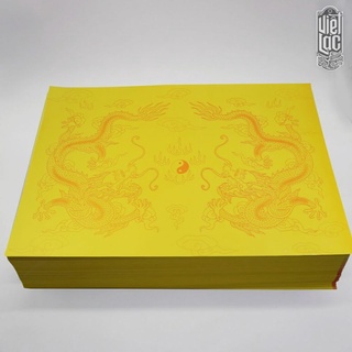 100 tờ giấy in sớ rồng chầu ( có ấn hoặc không ấn)