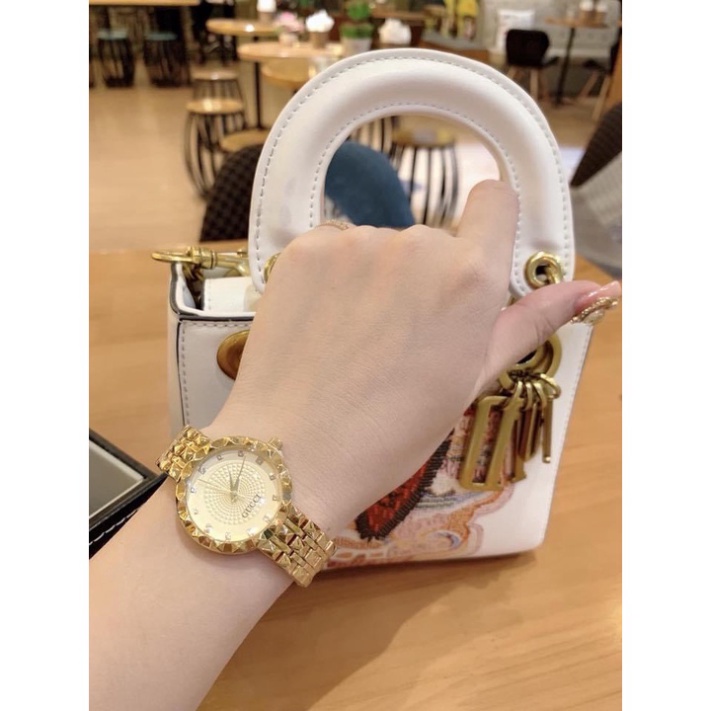 Đồng hồ nữ GUCCI kim loại mặt tròn, tặng kèm box