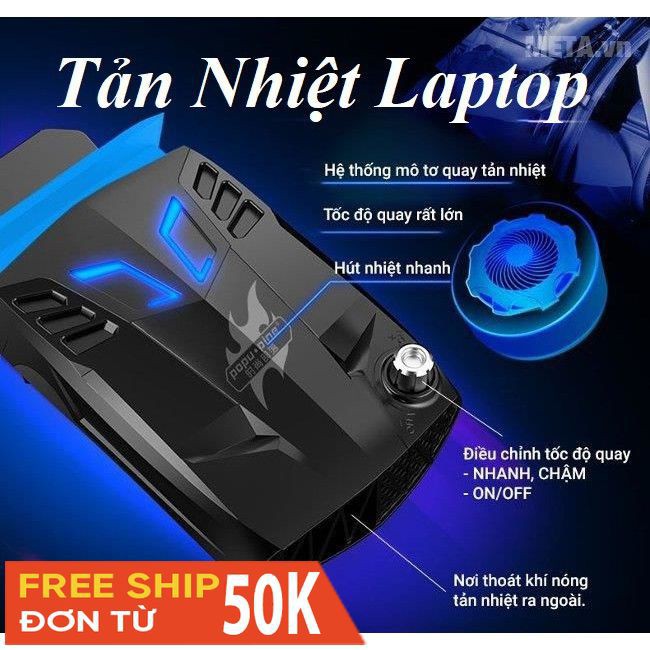 Quạt hút gió tản nhiệt Laptop Coolcold - nguồn USB 5V