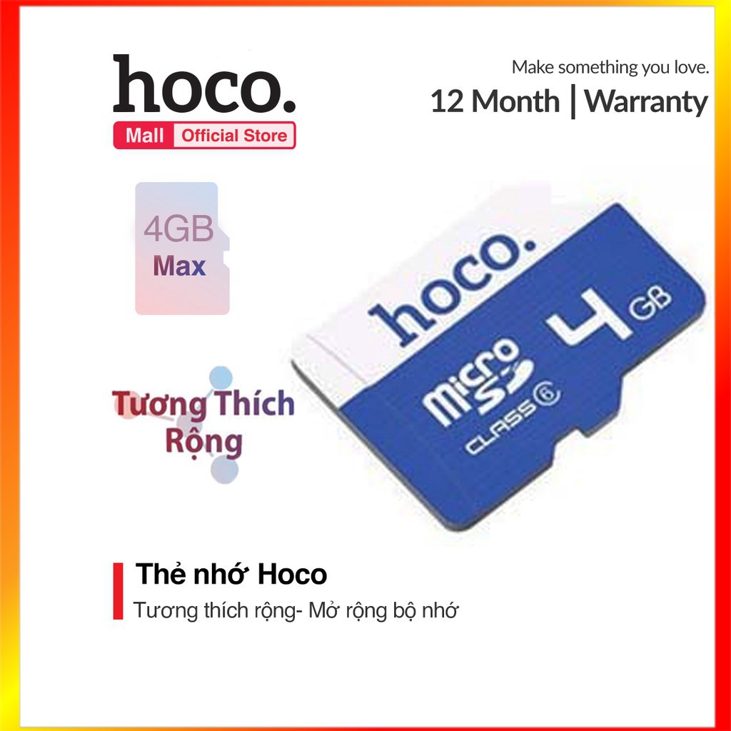 Thẻ nhớ Hoco tốc độ cao 4GB TF micro-SD - MrPhukien