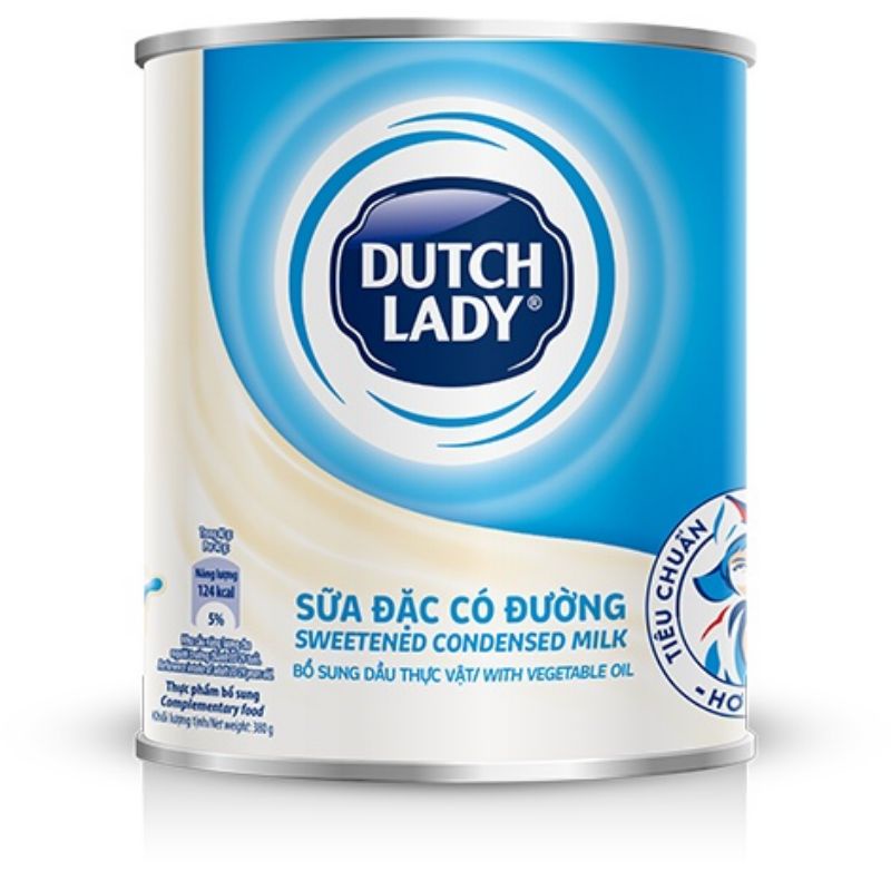 Kem Đặc Có Đường Dutch Lady Cô Gái Hà Lan Lon 380g