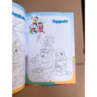 Sách - Combo tô màu Doraemon (2 quyển) + bán kèm hộp sáp màu