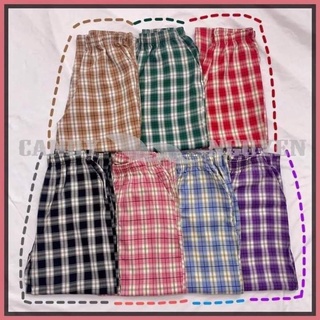 Quần caro ống suông. ống rộng ulzzang. quần ống rộng unisex( Hàng loại 1)