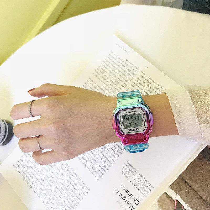 Đồng hồ thể thao nữ & trẻ em SHHORS màu sắc cá tính 718XC. | BigBuy360 - bigbuy360.vn