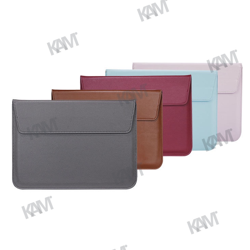 Túi Da PU Đựng Laptop Macbook Air 13 M2 Pro 13 16 12 11 15 M1 A2442 A2485 Có Giá Đỡ