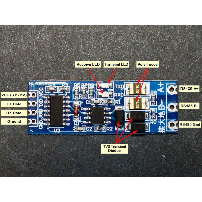 Module chuyển đổi UART TTL sang RS485 v2