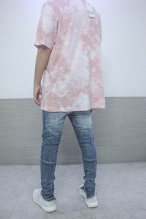 Pink cloud tie dye waxde tee