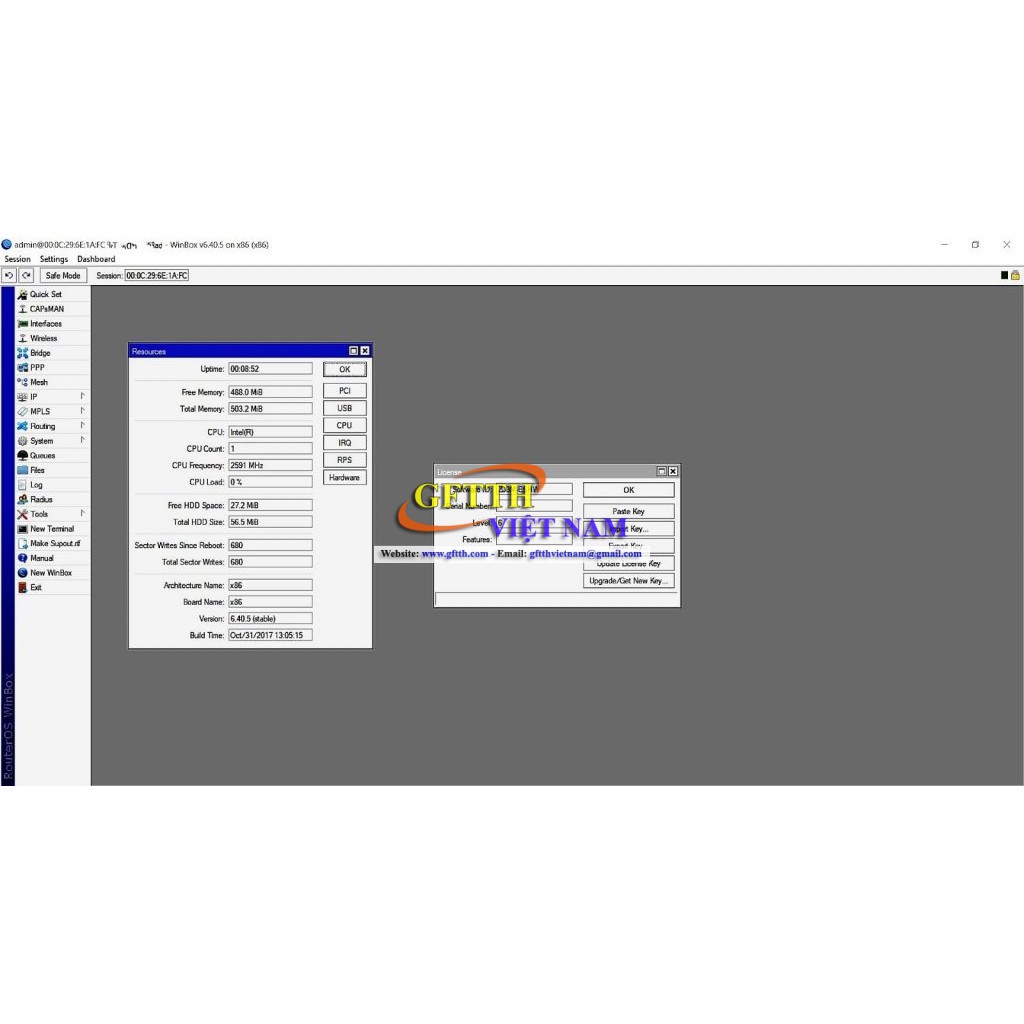 SSD 4G MIKROTIK LV6 Version 6.43 Bản quyền | Không nhận card lan 85253 và l211