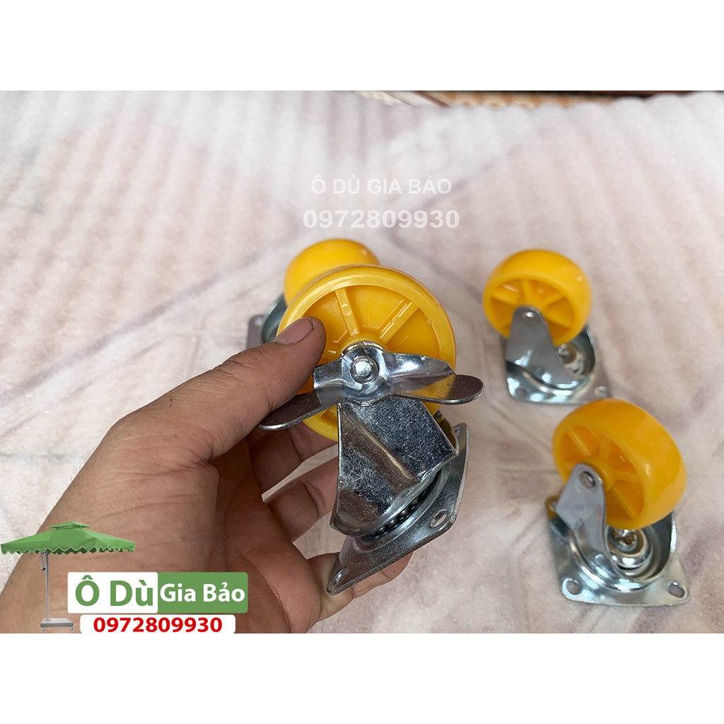 Bánh xe 6 màu vàng loại tốt chịu tải cao Sieu Thanh(1 Bộ Gồm 4 Chiếc)