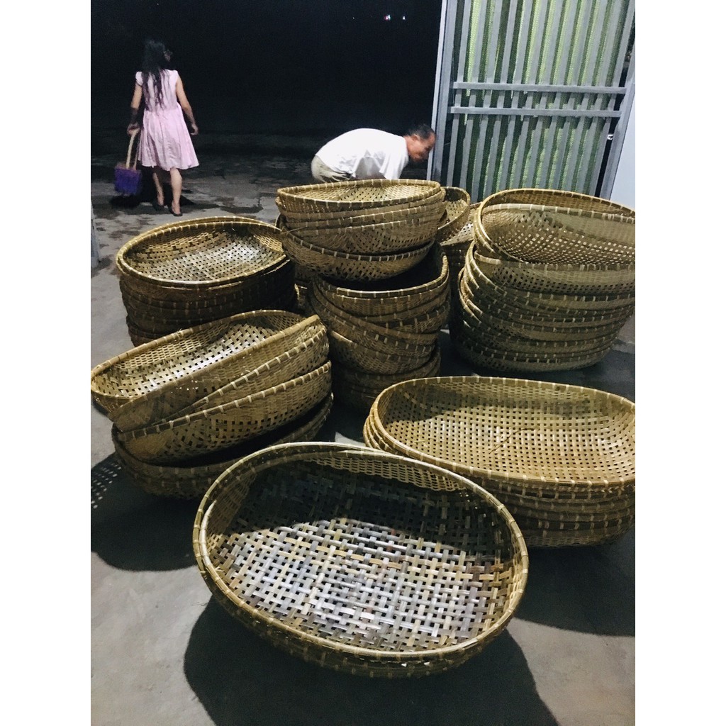 [Tuyen Sỉ] Nôi tre đặt võng - Combo 10 chiếc - Size vừa 85x56 cm