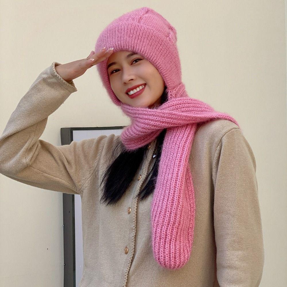 Mũ beanie Trùm Tai Giữ Ấm Mùa Đông Kiểu Lấp Lánh Dễ Thương
