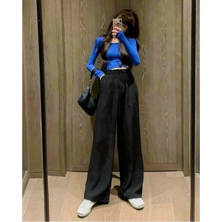 Quần ống rộng 1  nút bigsize (55-90kg)