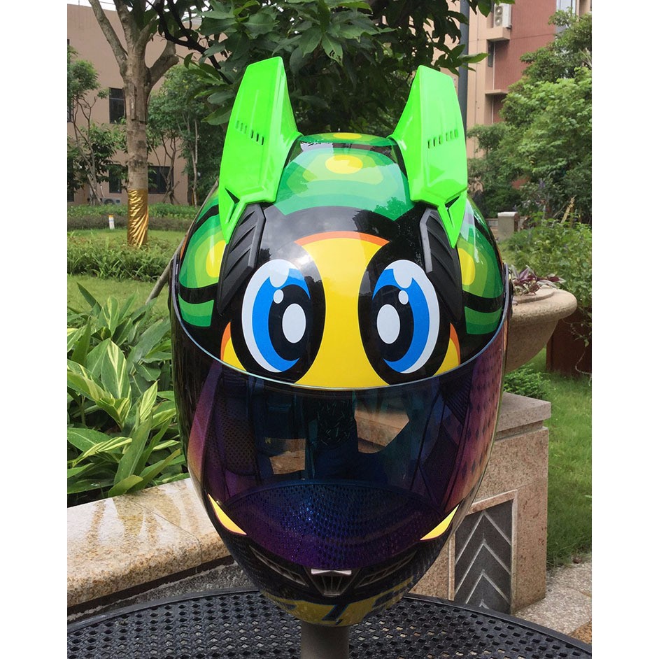 Sừng Rùa gắn mũ Fullface , Có Kèm Keo 3M Siêu Dính Đi Kèm