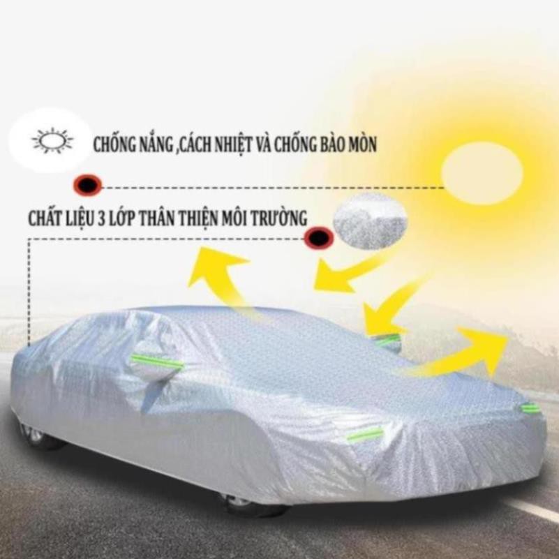 Bạt Phủ Ô Tô #Kia Morning - Hàng Cao Cấp Dù Oxford Cách Nhiệt - Chống Xước - Chống Nước