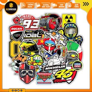 [Set 50+] Sticker Tem Xe Chế | Dán Nón Bảo Hiêm, Điện Thoại, Laptop, Bình Nước...Chống Nước, Chống Bay Màu STK147-50