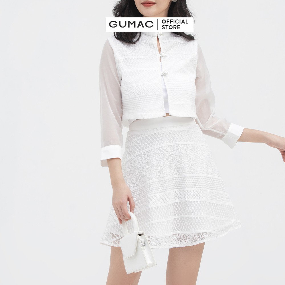 [Mã WABRGM11 giảm 10% đơn 250K] Áo sơ mi nữ tay dài GUMAC phong cách trẻ trung, cá tính AB885 | BigBuy360 - bigbuy360.vn