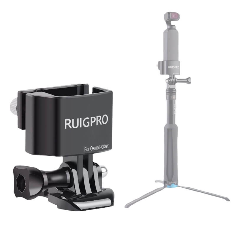 MOUNT GẮN OSMO POCKET 1 LÊN KẸP BALO VÀ GẬY RUIGPRO CNC