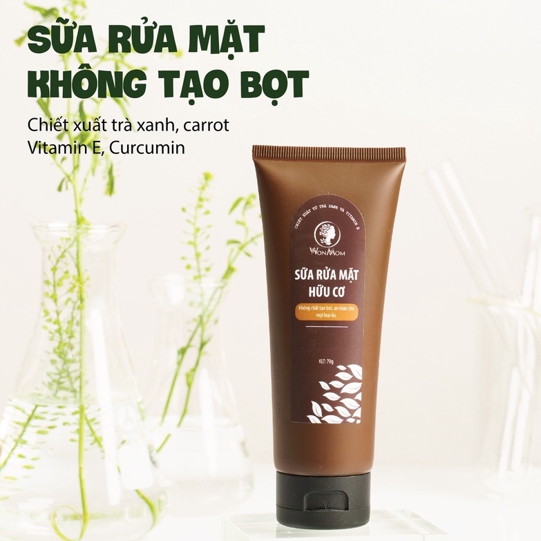 Sữa rửa mặt hữu cơ WonMom 70gr