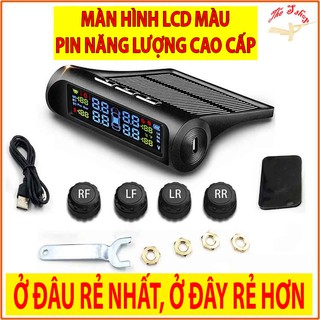 Cảm Biến Áp Suất Lốp TPMS (Cao cấp) 4 cảm biến - Máy Đo Áp Suất Lốp Ô Tô Tự Động