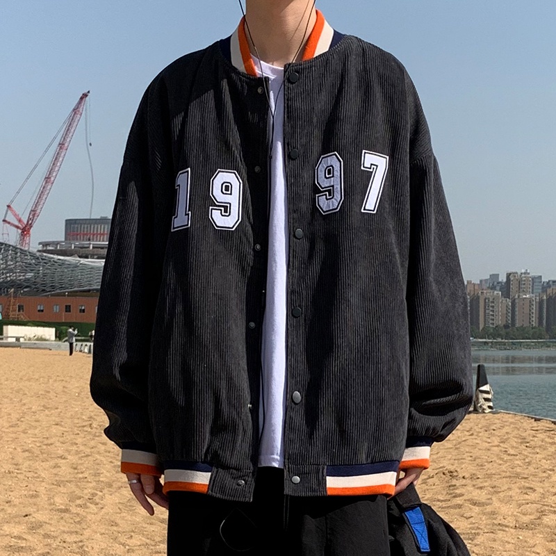 Áo bomber nam form rộng thời trang ulzzang unisex 2022, Áo varsity nam nhung tăm mặc nhà đi chơi đi học ulzzang hàn quốc