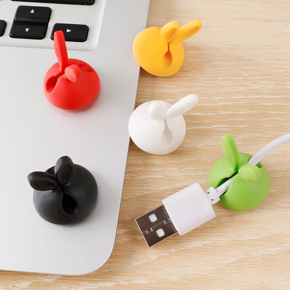 Đế Dán Kẹp Cố Định Chống Rối Cáp Sạc, Dây Chuột, Bàn Phím Kẹp cố định dây cáp sạc TOPK tiện lợi, giúp bàn làm việc ngăn nắp