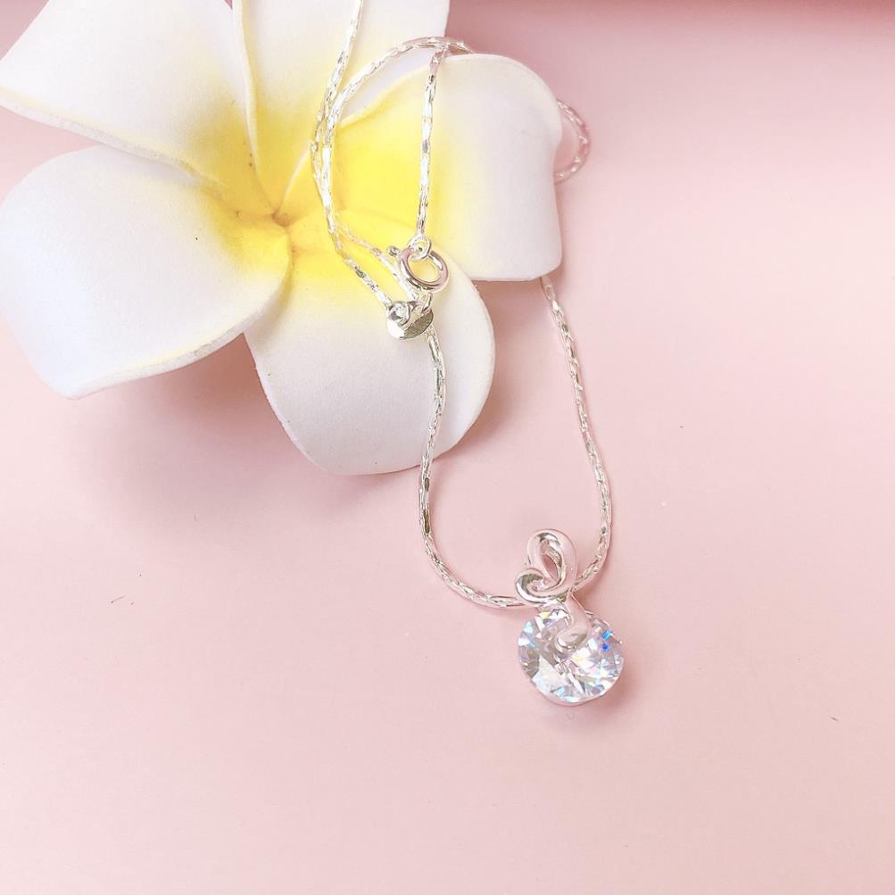 Dây chuyền bạc mặt hình nốt nhạc đính đá sáng lấp lánh -  Trang Sức ANTA Jewelry ATJ8058