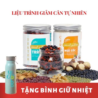 [Liệu Trình Giảm Cân Tự Nhiên 10 Ngày] Combo Ngũ Cốc & Trà Detox 350g x 2 hộp - Giảm Cân Nhanh & An Toàn