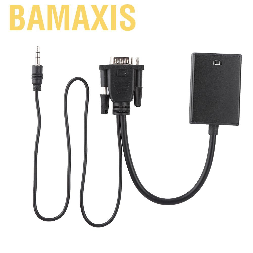 Cáp Chuyển Đổi Bamaxis 15cm Active Vga Sang Hdmi Với Âm Thanh Cho Pc Hdtv 1080p