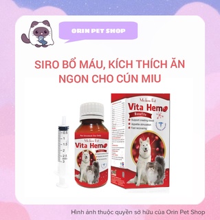 Siro Vita-Hemo giúp bổ máu cho cún miu
