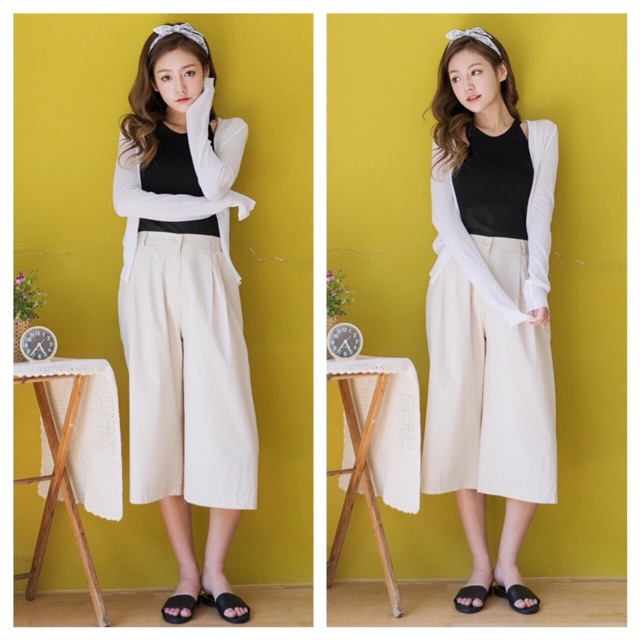 [Ảnh thật] - Quần culottes đũi | BigBuy360 - bigbuy360.vn