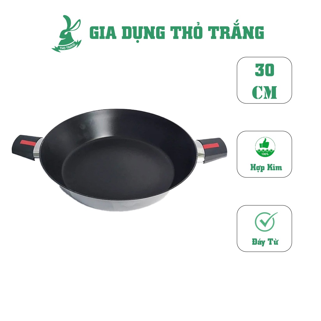 Chảo Đáy Từ PAELLA 30CM Màu Đen