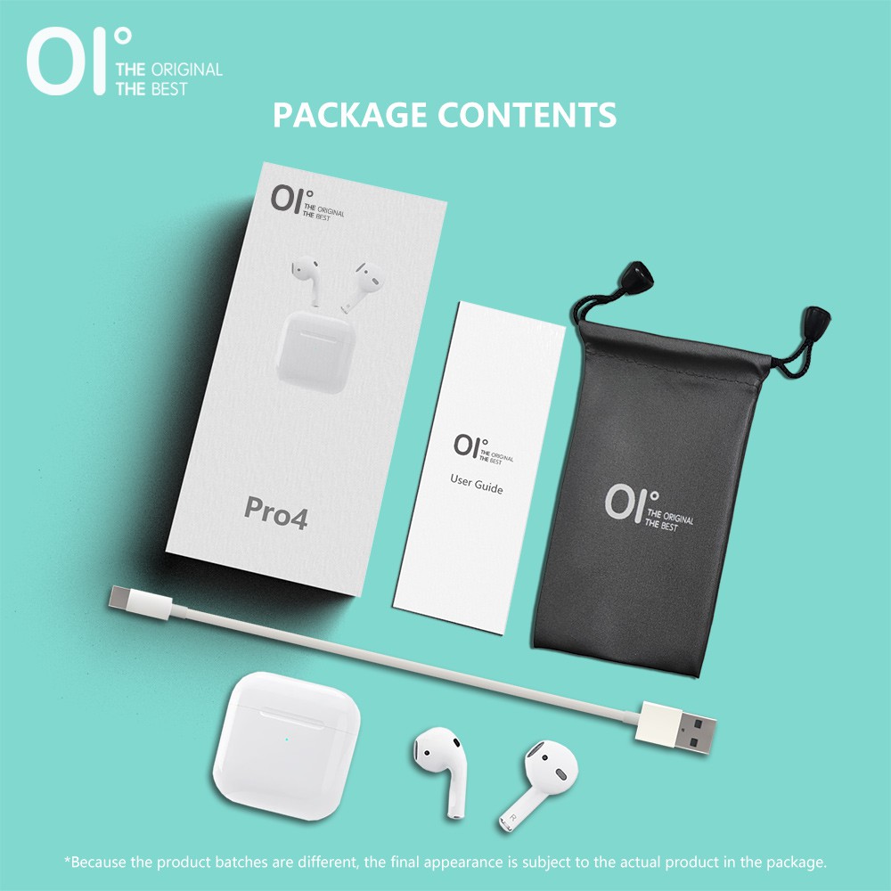 Tai Nghe Không Dây OI Pro Four Bluetooth 5.0 Âm Thanh Stereo Đích Thực Thời Gian Chờ 40 Tiếng