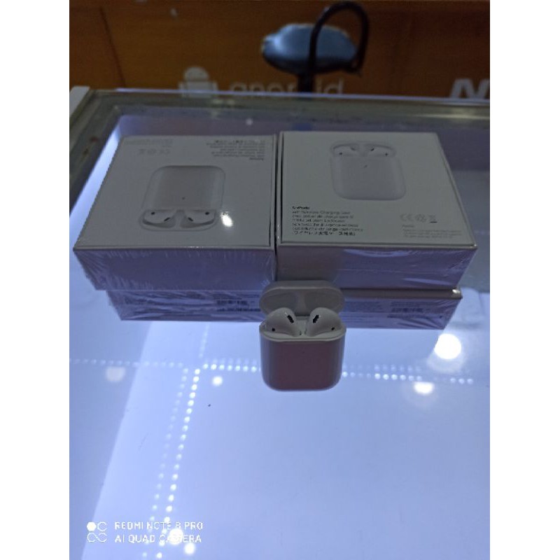 [Tai Airpods 2 HỒNG KÔNG] Full Box  kết nối Bluetooth, định vị GPS, cảm biến đa điểm, Sạc không dây.