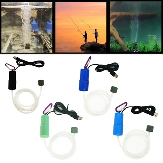 Bộ máy bơm oxy mini sạc USB không ồn cho bể cá