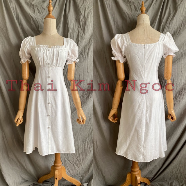 Đầm tay con nút bọc | BigBuy360 - bigbuy360.vn