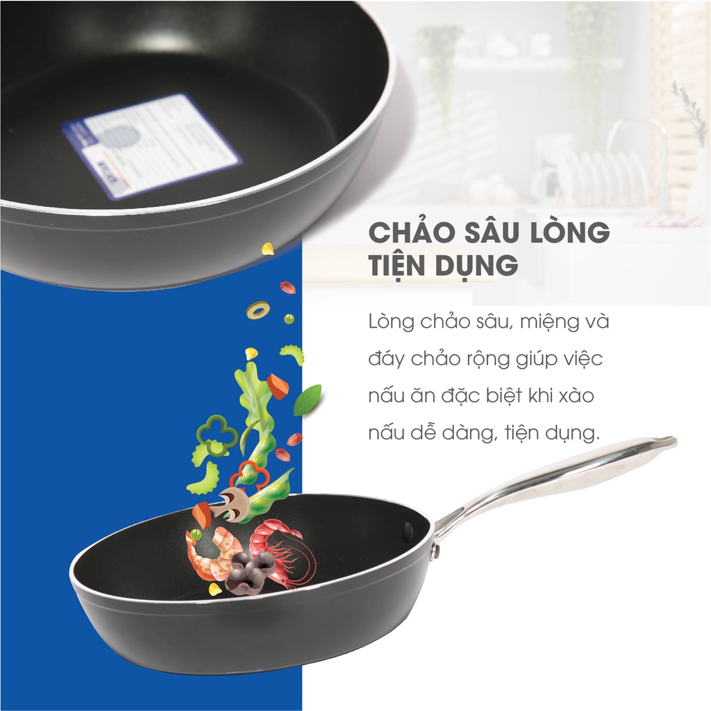 Chảo Chống Dính Đáy Từ MATIKA Size 28cm MTK-SP1628