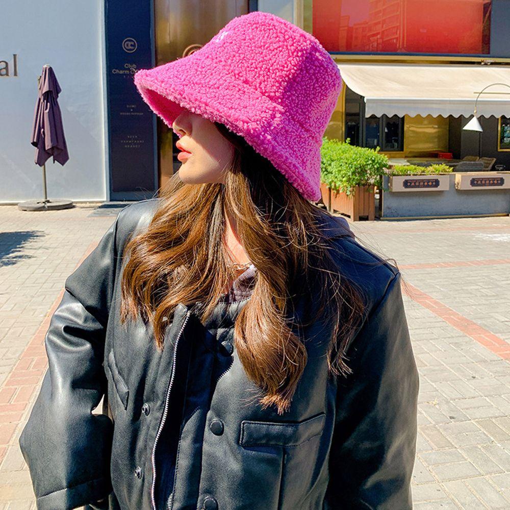 Nón Bucket Chống Nắng In Chữ Thời Trang Mùa Đông Cho Nữ