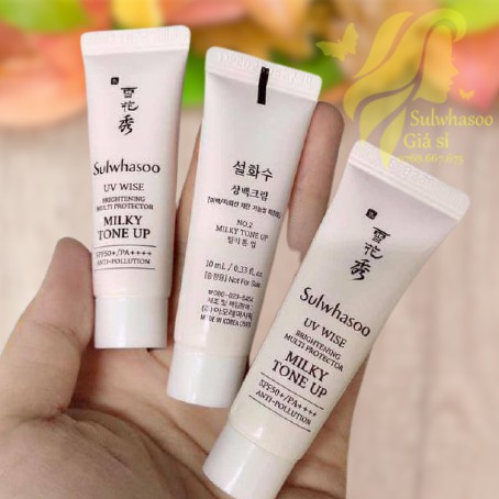 Kem Chống Nắng SULWHASOO Milky Uptone dưỡng trắng lên tone 10 ml | BigBuy360 - bigbuy360.vn