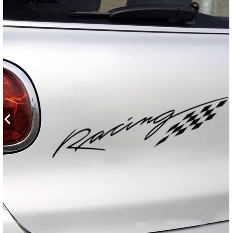 Decal Dán xe chữ Racing Sticker