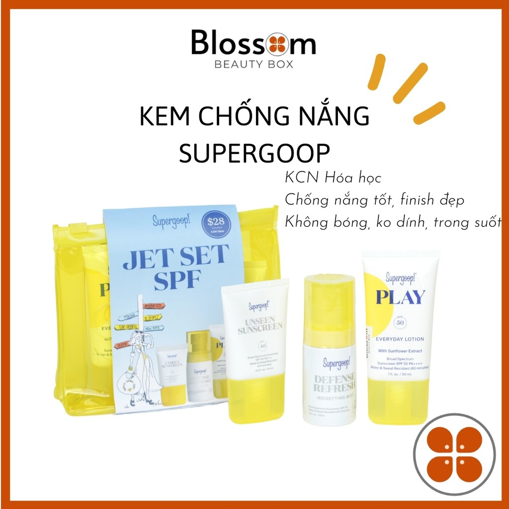 Set kem chống nắng Spf 50 Supergoop