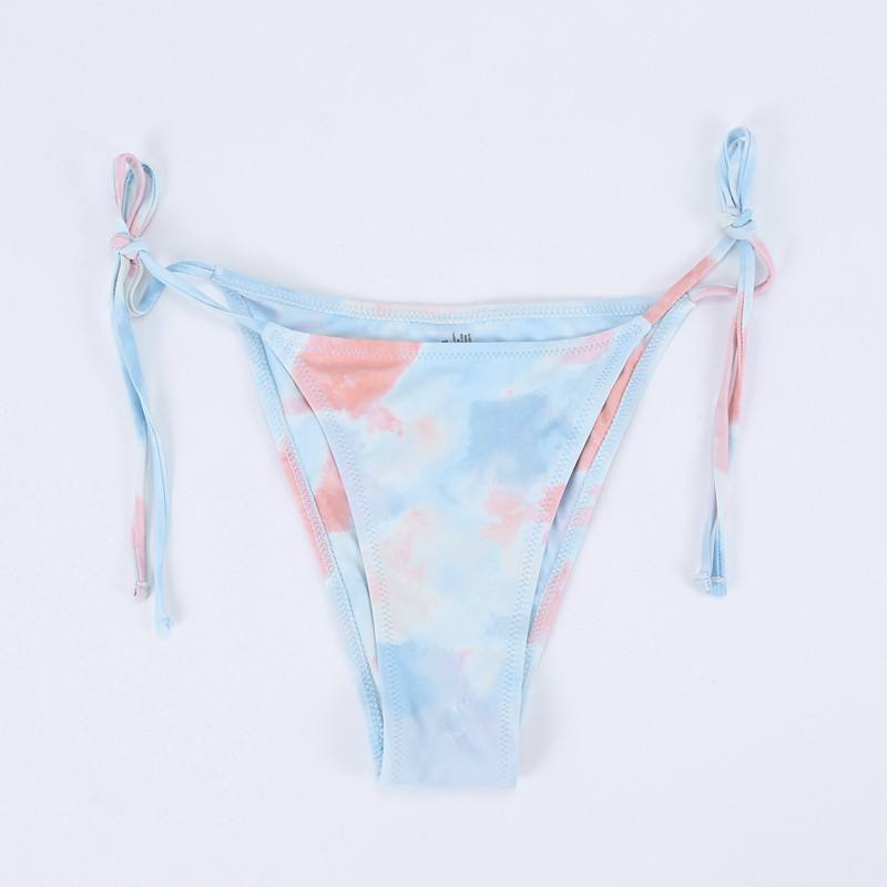 Bộ Bikini 2 Mảnh Buộc Dây Màu Nhuộm Cho Nữ