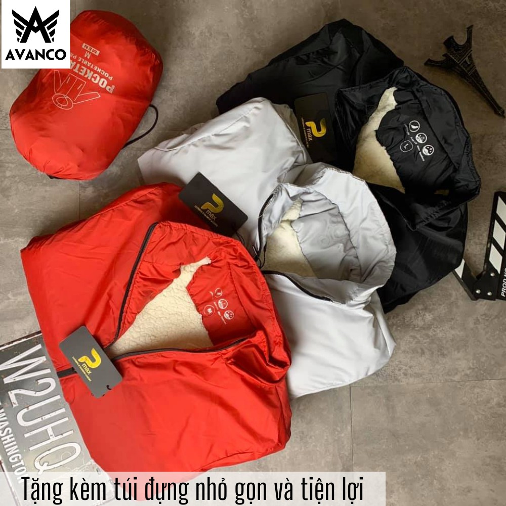 Áo khoác gió lót lông cừu nam siêu ấm full size có chống nước, AVANCO KGL | BigBuy360 - bigbuy360.vn